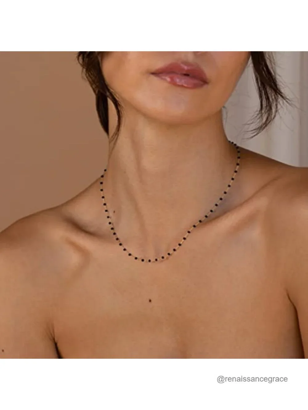 14k Gold Plated Dainty Layered Choker Necklace